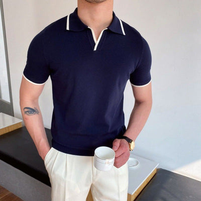 OLD MONEY V-Neck Polo