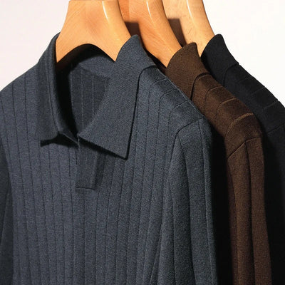 OLD MONEY Long-Sleeve Polo