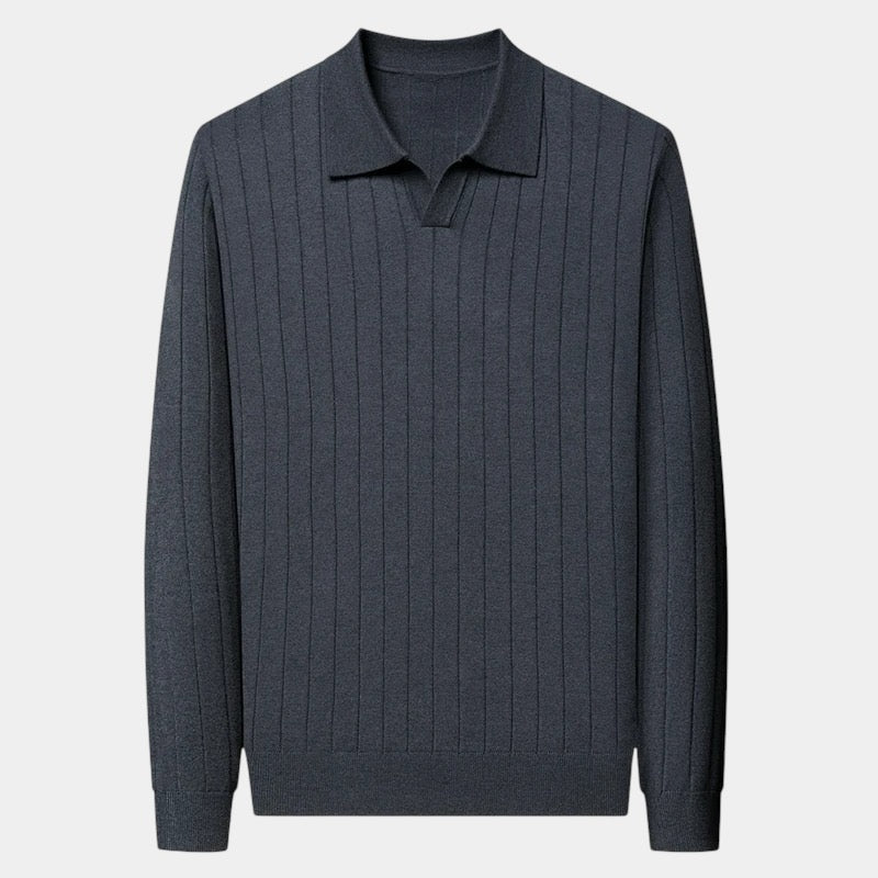 OLD MONEY Long-Sleeve Polo