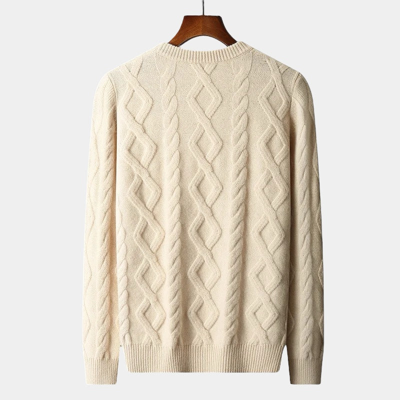 OLD MONEY Quilted Sweater