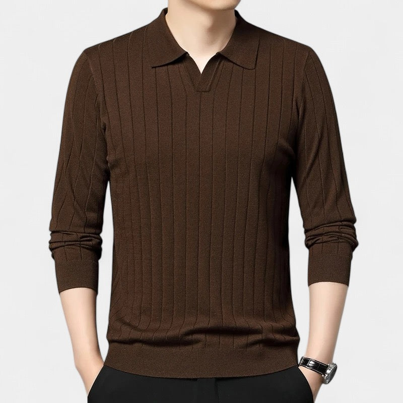 OLD MONEY Long-Sleeve Polo