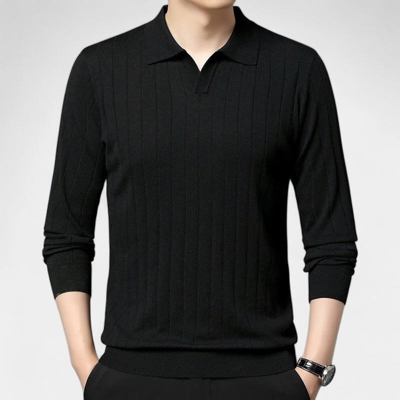 OLD MONEY Long-Sleeve Polo