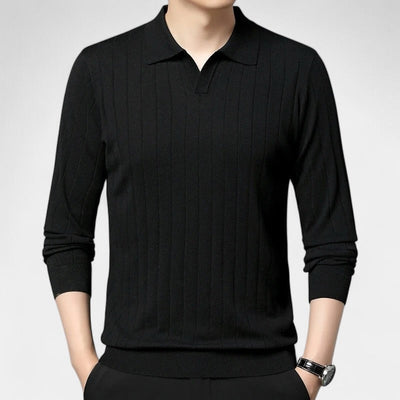 OLD MONEY Long-Sleeve Polo