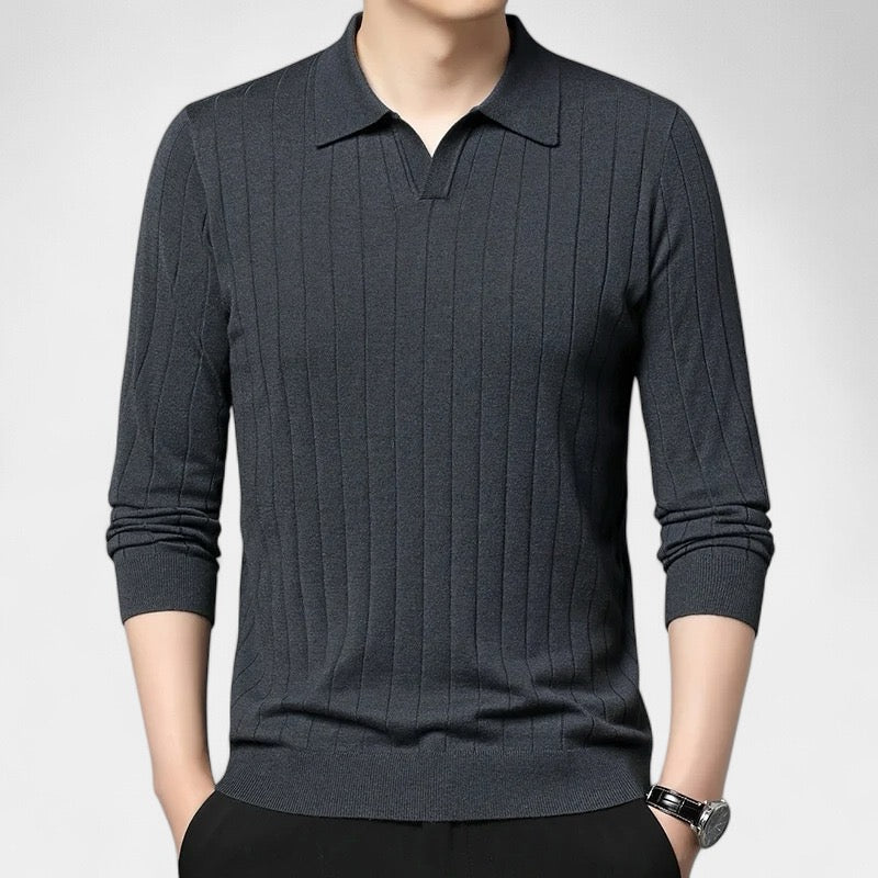 OLD MONEY Long-Sleeve Polo