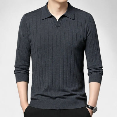 OLD MONEY Long-Sleeve Polo