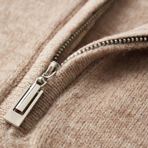 OLD MONEY Quarter-Zip Sweater