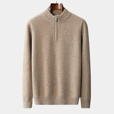 OLD MONEY Quarter-Zip Sweater