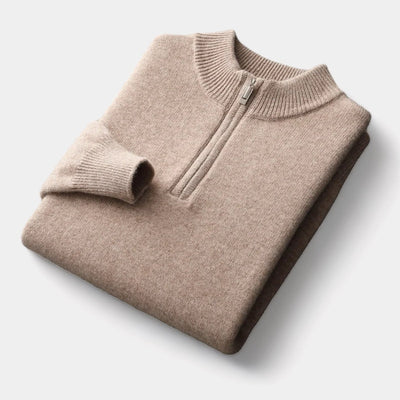 OLD MONEY Quarter-Zip Sweater