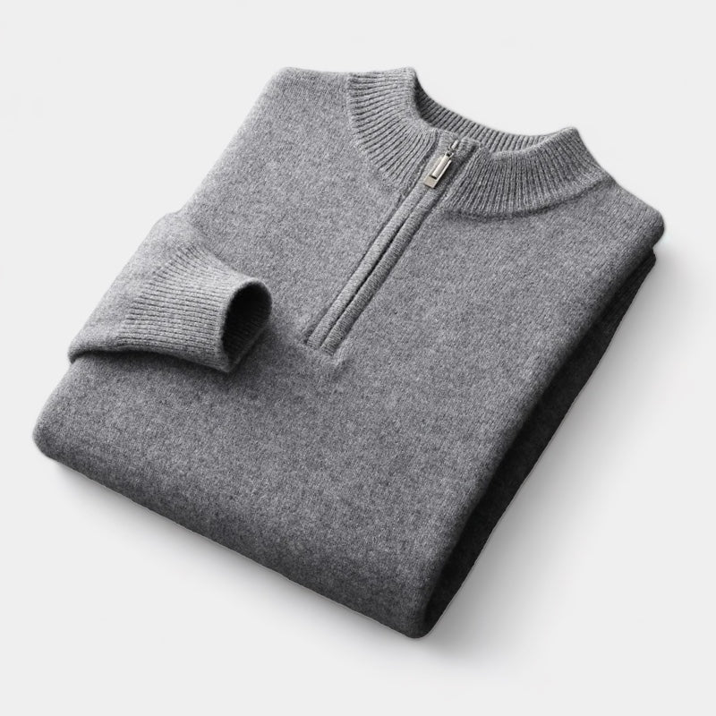 OLD MONEY Quarter-Zip Sweater