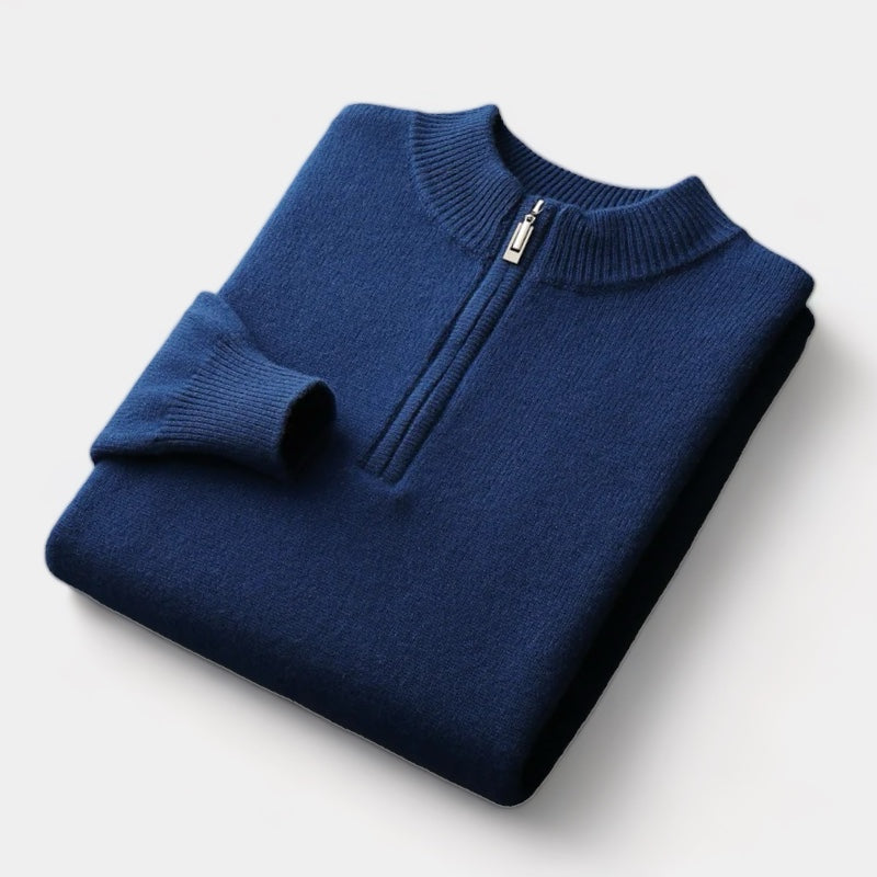 OLD MONEY Quarter-Zip Sweater
