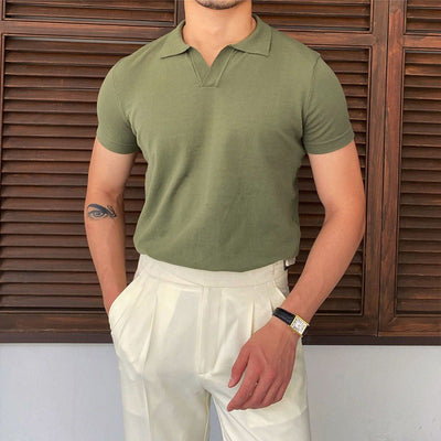 OLD MONEY V-Neck Polo
