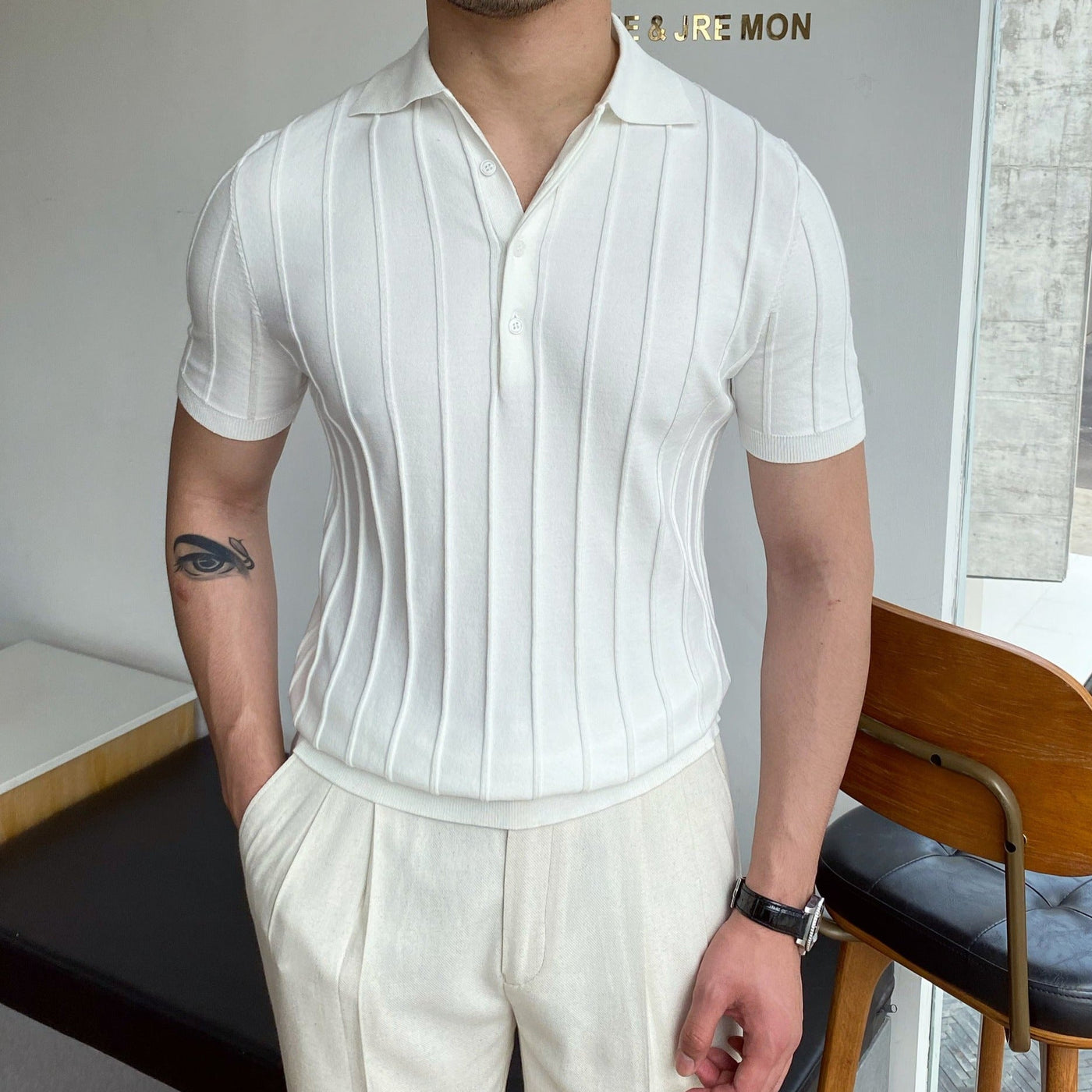 OLD MONEY Striped Polo