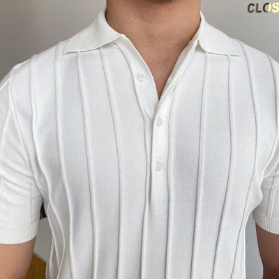 OLD MONEY Striped Polo