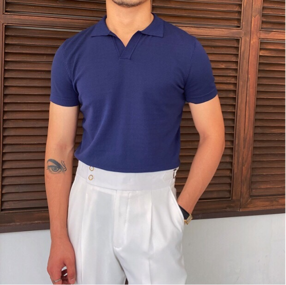 OLD MONEY V-Neck Polo