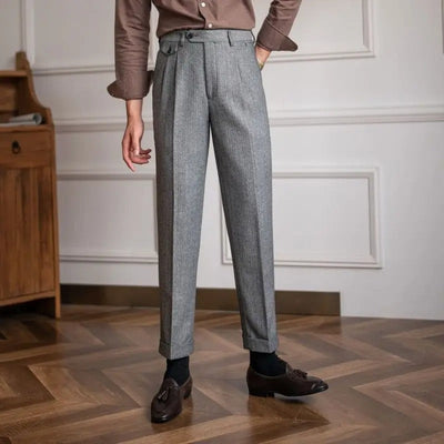 OLD MONEY Straight-Leg Trousers
