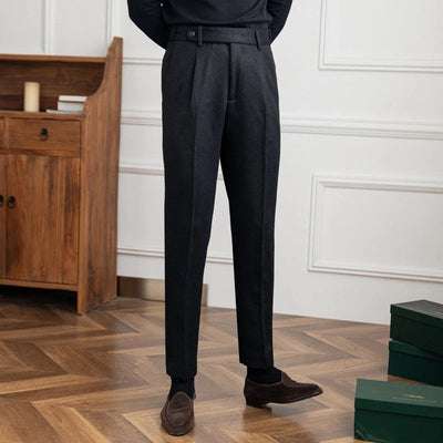 OLD MONEY Black Trousers
