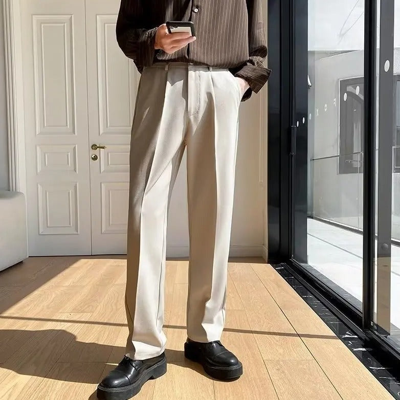 OLD MONEY Straight-Leg Trousers