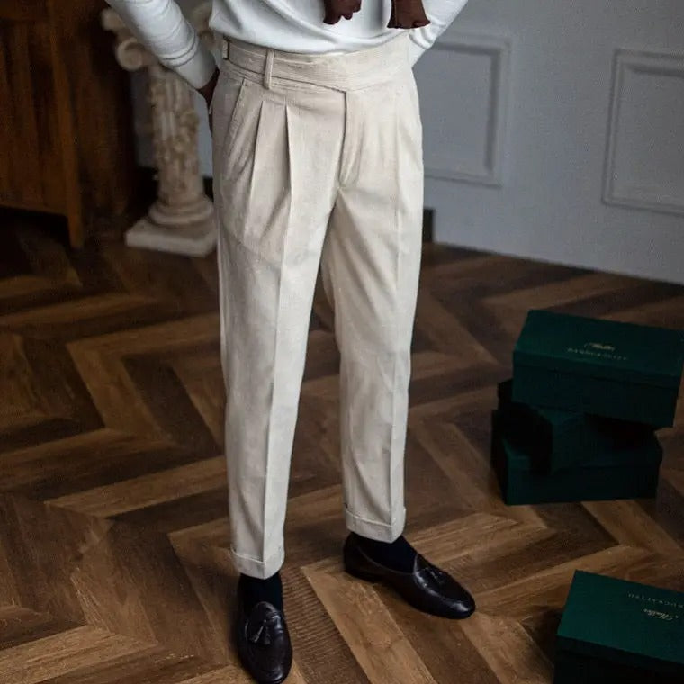 OLD MONEY Straight-Leg Trousers