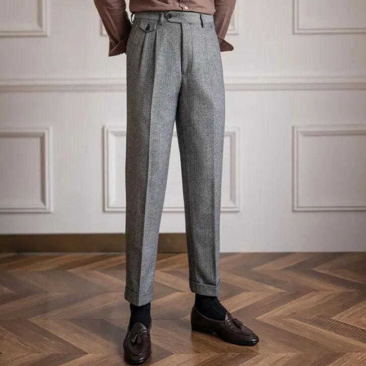 OLD MONEY Straight-Leg Trousers