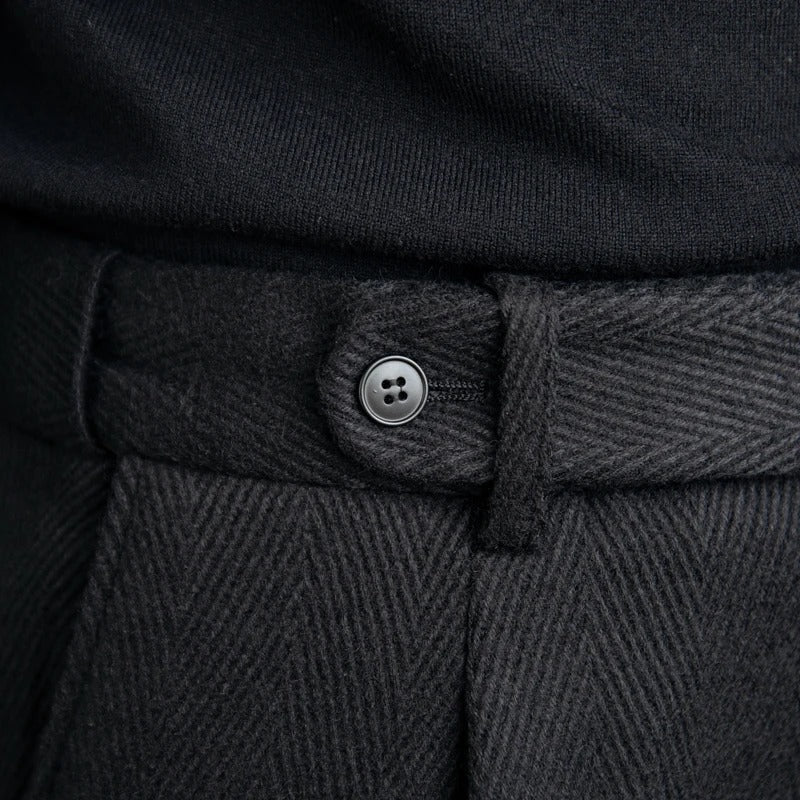OLD MONEY Black Trousers