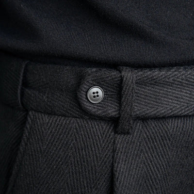 OLD MONEY Black Trousers