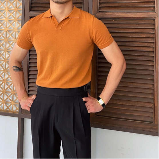 OLD MONEY V-Neck Polo