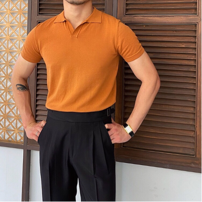 OLD MONEY V-Neck Polo