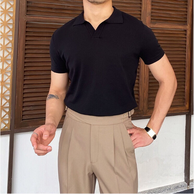 OLD MONEY V-Neck Polo