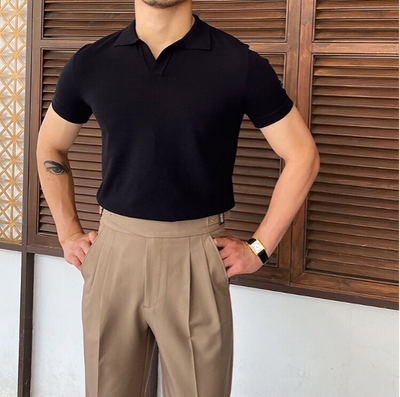 OLD MONEY V-Neck Polo