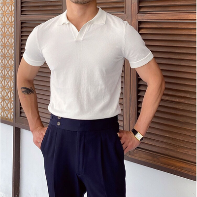 OLD MONEY V-Neck Polo