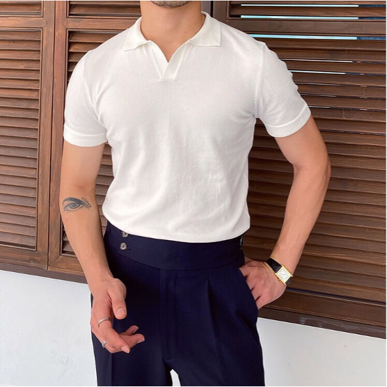 OLD MONEY V-Neck Polo