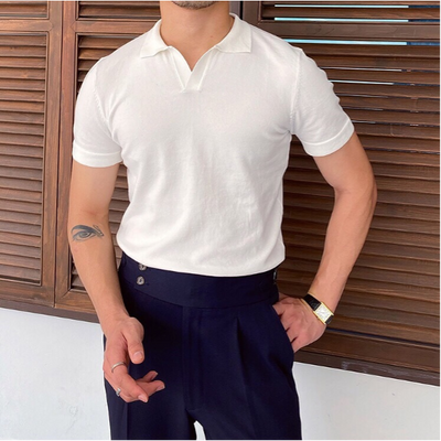 OLD MONEY V-Neck Polo